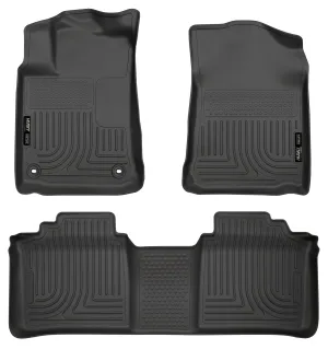 2013-2014 Toyota Avalon Front & 2nd Seat Floor Liners - Black