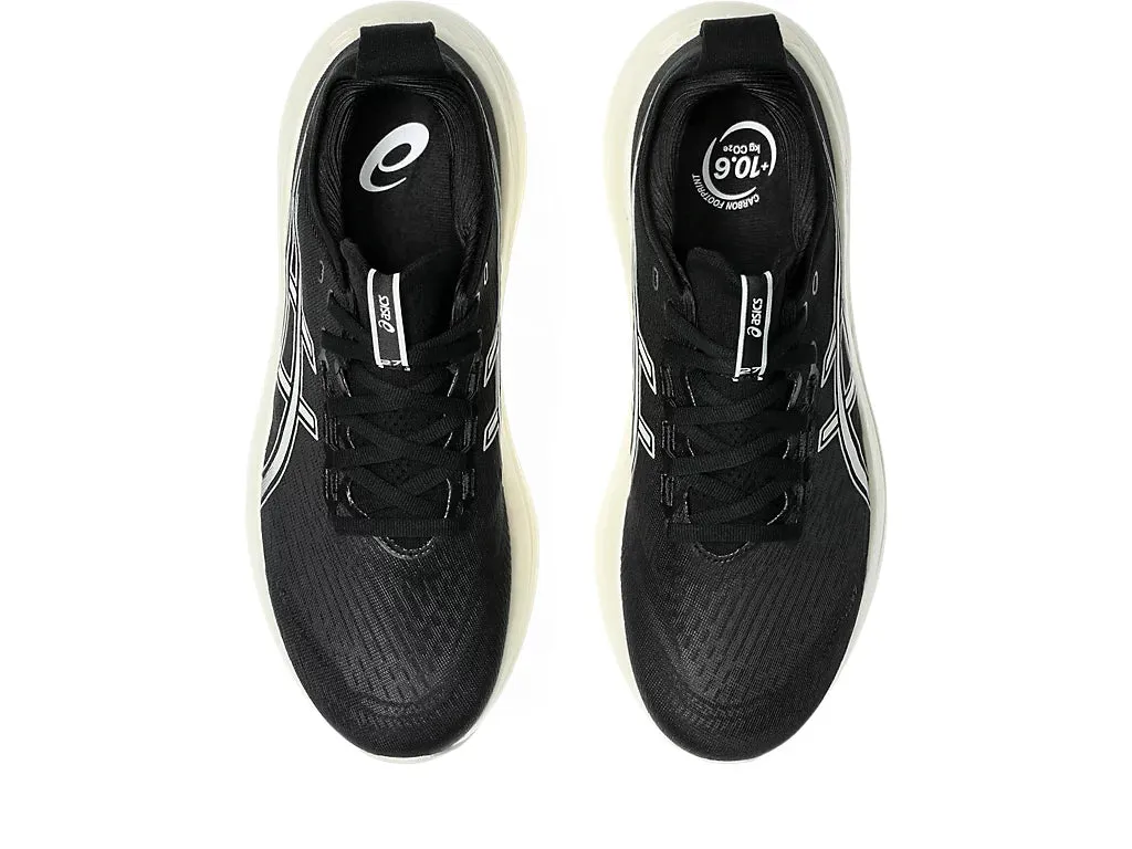 Asics Men's GEL-NIMBUS 27 Extra wide (4E) Running Shoes in Black/Lake Grey
