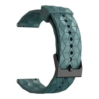 Fossil Hybrid Gazer compatible Silicone Football Pattern Watch Straps