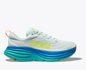 Hoka Men's Bondi 8 Ice Flow/Bit of Blue