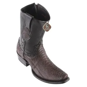 King Exotic Boots #479BN5707 Men's Dubai Boot | Men's Python Boots  Color Brown Suede Finish